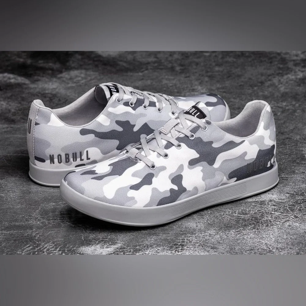 Nobull Arctic Grey Camo Canvas Women's 7.5 Men’s 4 Trainers Shoes